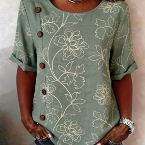 Women'S Casual Printed Top